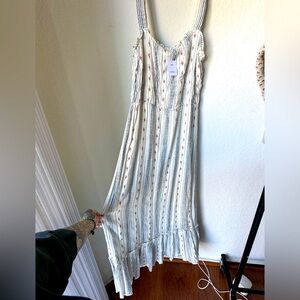 NWT Urban Outfitters Floral/Striped Maxi Dress